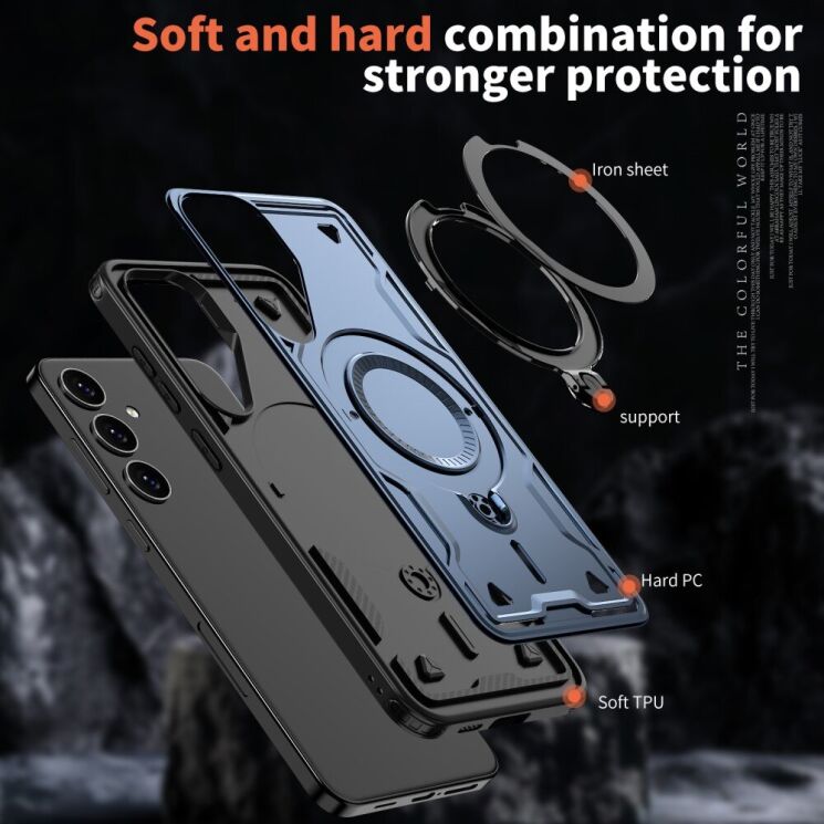 Защитный чехол UniCase Lander Armor для Samsung Galaxy S24 FE (S721) - Olive Green: фото 6 из 6