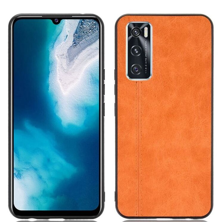 Защитный чехол UniCase Leather Series для VIVO V20 SE - Orange: фото 1 из 11