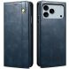 Защитный чехол UniCase Leather Wallet для Apple iPhone 17 Pro - Blue (387358L). Фото 1 из 6