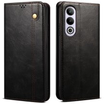 Защитный чехол UniCase Leather Wallet для OnePlus Ace 3V - Black: фото 1 из 6