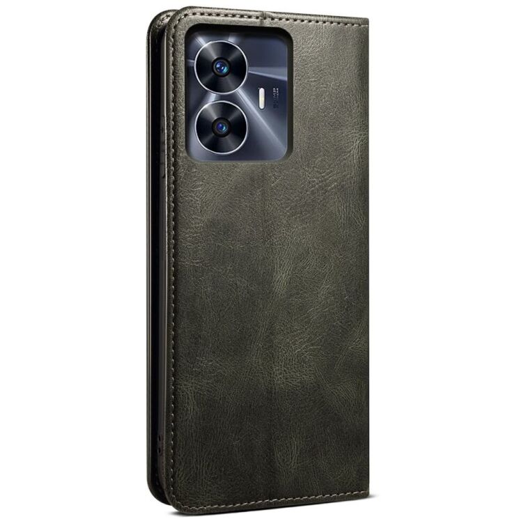 Защитный чехол UniCase Leather Wallet для Realme C55 - Green: фото 8 из 8