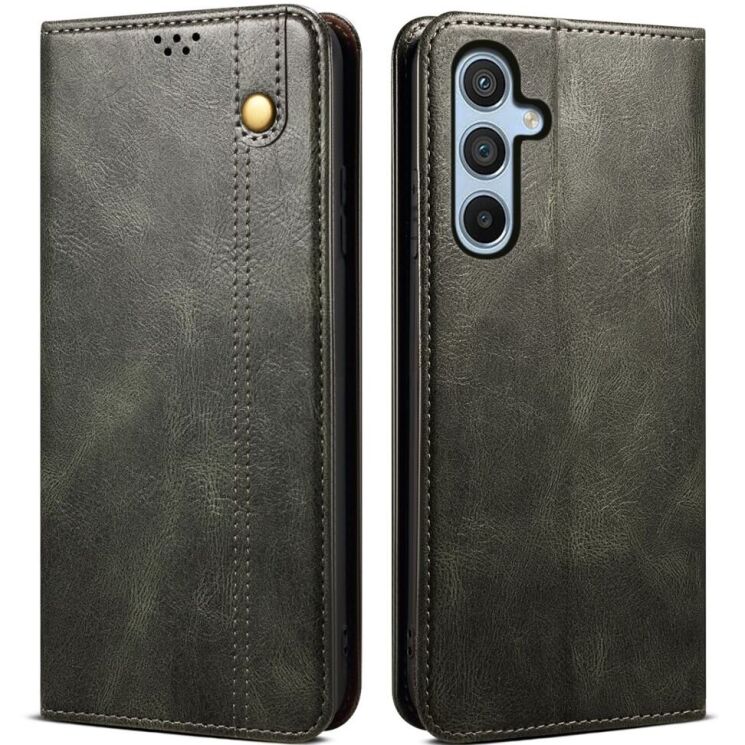 Защитный чехол UniCase Leather Wallet для Samsung Galaxy A16 (A165) - Green: фото 1 из 7