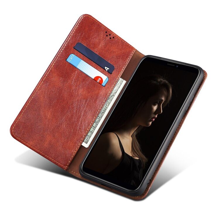 Защитный чехол UniCase Leather Wallet для Samsung Galaxy A24 (A245) - Brown: фото 4 из 8