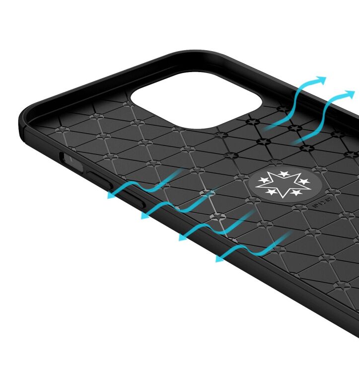 Захисний чохол UniCase Magnetic Ring для Apple iPhone 12 Pro Max - Black / Blue: фото 12 з 14