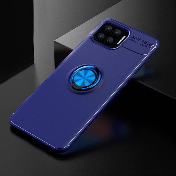 Чохол з магнітним кільцем UniCase Magnetic Ring для OPPO A73 (2020) - Blue: фото 2 з 9