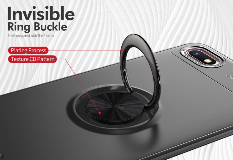 Чехол с магнитным кольцом UniCase Magnetic Ring для Xiaomi Redmi 6A - Blue: фото 8 из 12