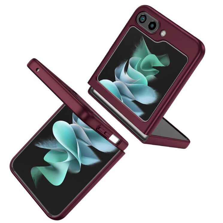 Защитный чехол UniCase Magnetic Ring (FF) для Samsung Galaxy Flip 5 - Wine Red: фото 2 из 9