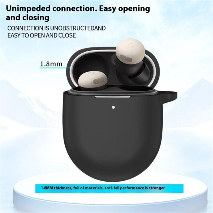 Защитный чехол UniCase Protective Color для Google Pixel Buds Pro 2 - Black: фото 3 из 11