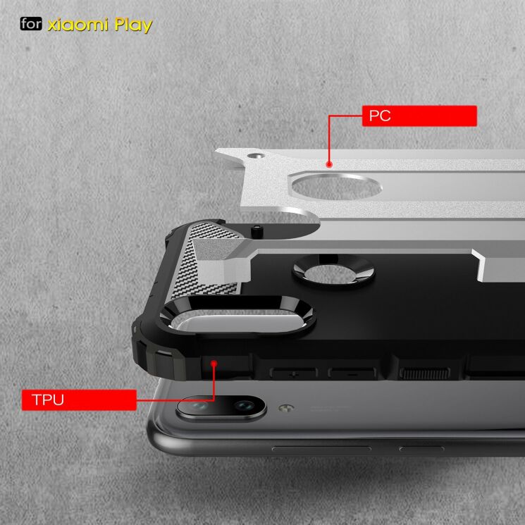 Защитный чехол UniCase Rugged Guard для Xiaomi Mi Play - Dark Blue: фото 4 из 9