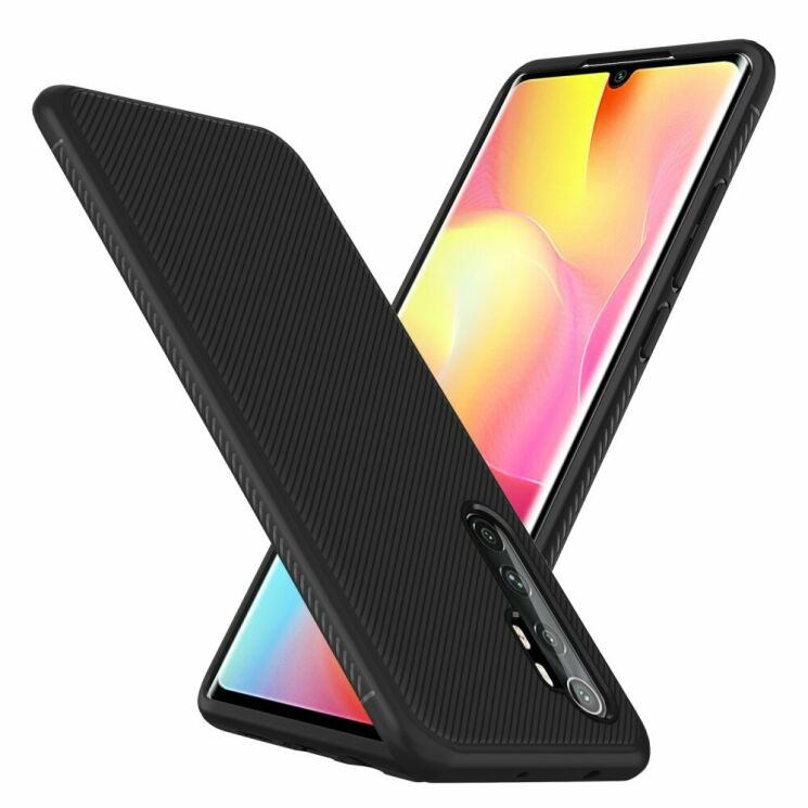Защитный чехол UniCase Twill Soft для Xiaomi Mi Note 10 Lite - Black: фото 2 из 8