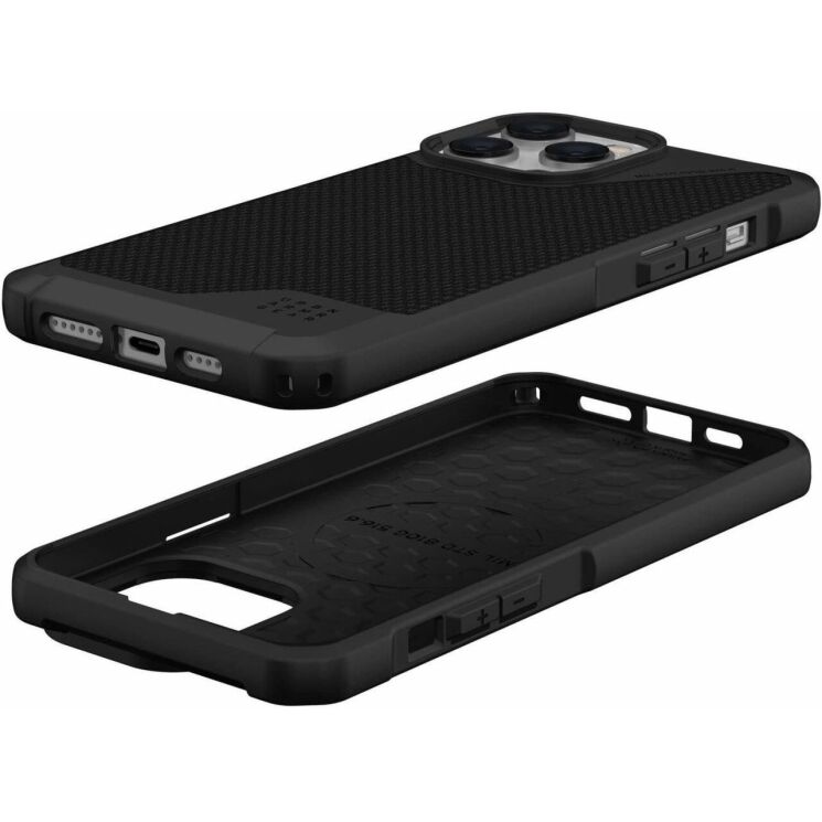 Захисний чохол URBAN ARMOR GEAR (UAG) Metropolis LT MagSafe для Apple iPhone 14 Pro Max (114051113940) - Kevlar Black: фото 3 з 10