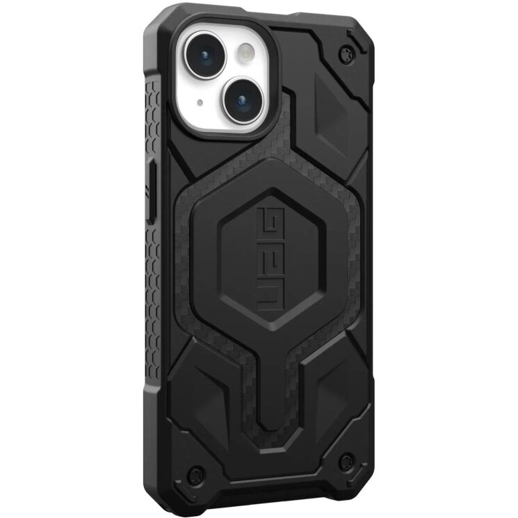 Захисний чохол URBAN ARMOR GEAR (UAG) Monarch Pro MagSafe для Apple iPhone 15 - Carbon Fiber: фото 3 з 10