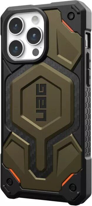 Защитный чехол URBAN ARMOR GEAR (UAG) Monarch Pro MagSafe для Apple iPhone 15 Pro Max (11422211427B) - Carbon Elemental Green: фото 3 из 6