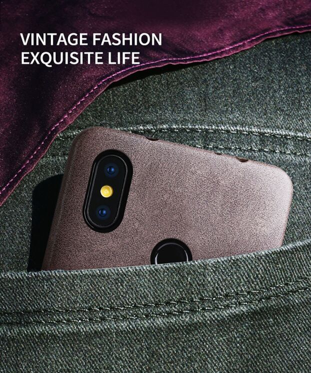 Защитный чехол X-LEVEL Vintage для Xiaomi Redmi Note 6 / Note 6 Pro - Coffee: фото 8 из 10