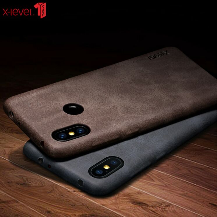 Защитный чехол X-LEVEL Vintage для Xiaomi Redmi Note 6 / Note 6 Pro - Coffee: фото 9 из 10