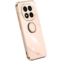 Защитный чехол XINLI Porcelain Ring для Xiaomi Redmi Note 14 Pro 5G / Poco X7 - Pink: фото 1 из 4