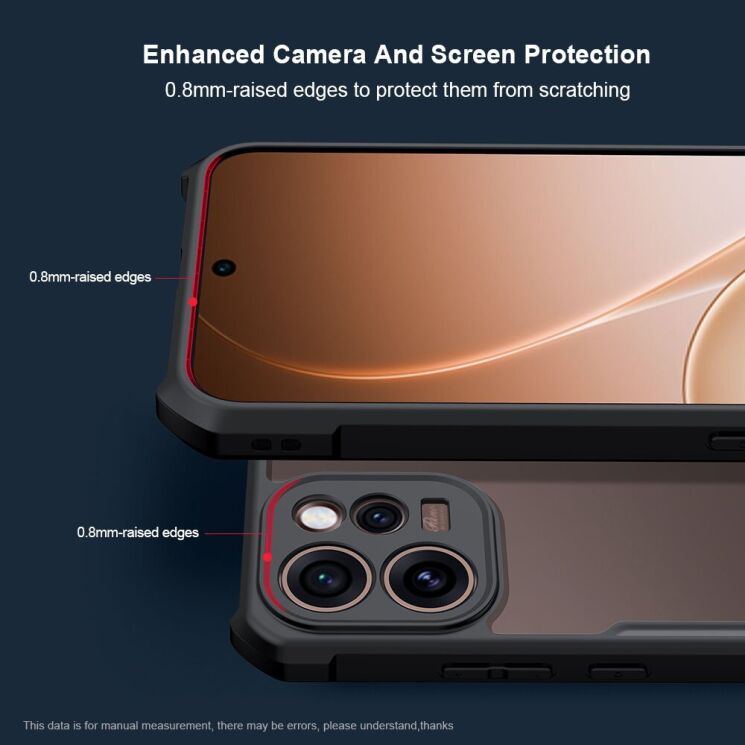 Захисний чохол XUNDD Rugged Case для OPPO Reno 15 Pro - Black: фото 6 з 8