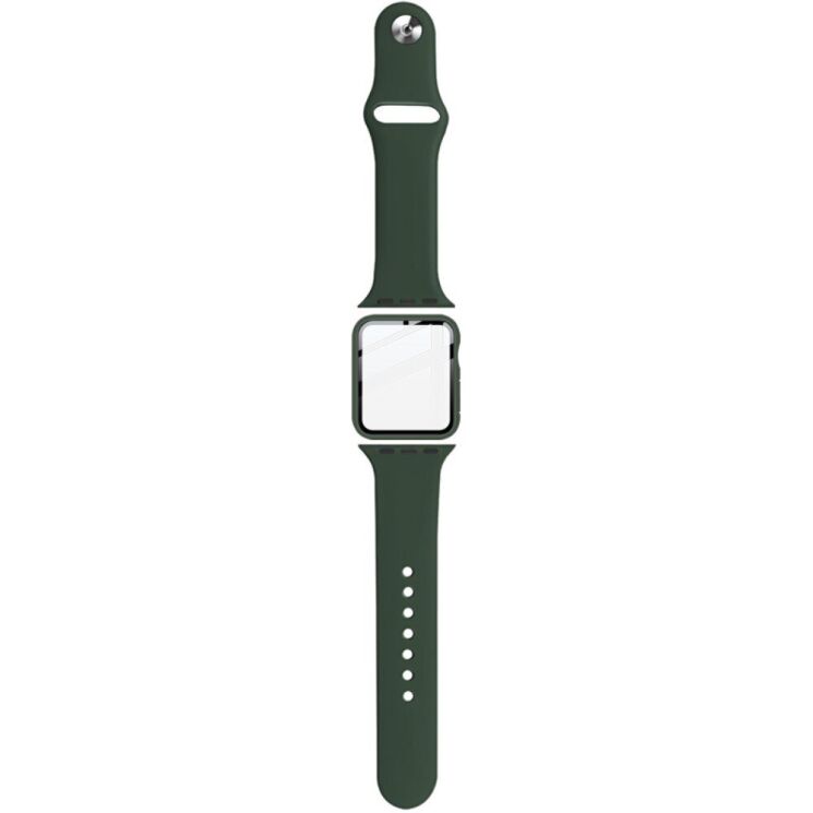 Захисний комплект IMAK Watch Strap + Case для Apple Watch 40 mm - Dark Green (251852DG) Захисний комплект IMAK Watch Strap + Case для Apple Watch 40 mm - Dark Green: фото 4 з 14
