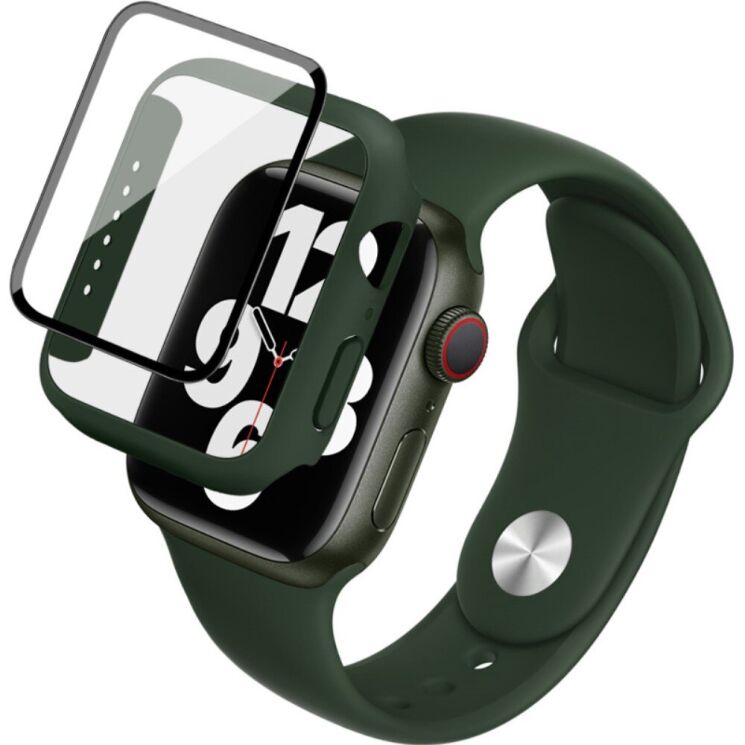 Захисний комплект IMAK Watch Strap + Case для Apple Watch 40 mm - Dark Green (251852DG) Захисний комплект IMAK Watch Strap + Case для Apple Watch 40 mm - Dark Green: фото 2 з 14