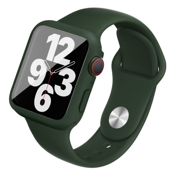 Захисний комплект IMAK Watch Strap + Case для Apple Watch 40 mm - Dark Green (251852DG) Захисний комплект IMAK Watch Strap + Case для Apple Watch 40 mm - Dark Green: фото 3 з 14