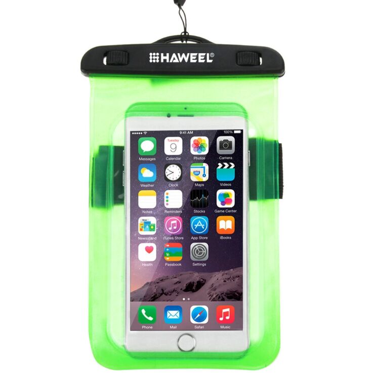 Вологозахисний чохол HAWEEL Waterproof для смартфонів - Green: фото 2 з 7