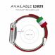 Ремінець UniCase Nylon для Apple Watch 42 (Series 10/11) / 41 / 40 / SE 40 / 38 - Red / White / Green (236202G). Фото 5 з 16