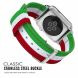 Ремінець UniCase Nylon для Apple Watch 42 (Series 10/11) / 41 / 40 / SE 40 / 38 - Red / White / Green (236202G). Фото 7 з 16