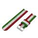 Ремінець UniCase Nylon для Apple Watch 42 (Series 10/11) / 41 / 40 / SE 40 / 38 - Red / White / Green (236202G). Фото 2 з 16