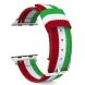 Ремінець UniCase Nylon для Apple Watch 42 (Series 10/11) / 41 / 40 / SE 40 / 38 - Red / White / Green (236202G). Фото 3 з 16