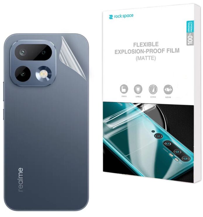 Антибликовая пленка на заднюю панель RockSpace Explosion-Proof Matte для Realme 16 Pro (428029) Антибликовая пленка на заднюю панель RockSpace Explosion-Proof Matte для Realme 16 Pro: фото 1 из 9