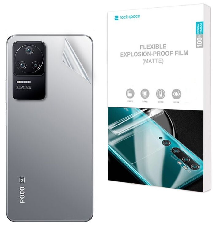 Антиблікова плівка на задню панель RockSpace Explosion-Proof Matte для Xiaomi Poco F4 / Redmi K40S: фото 1 з 9