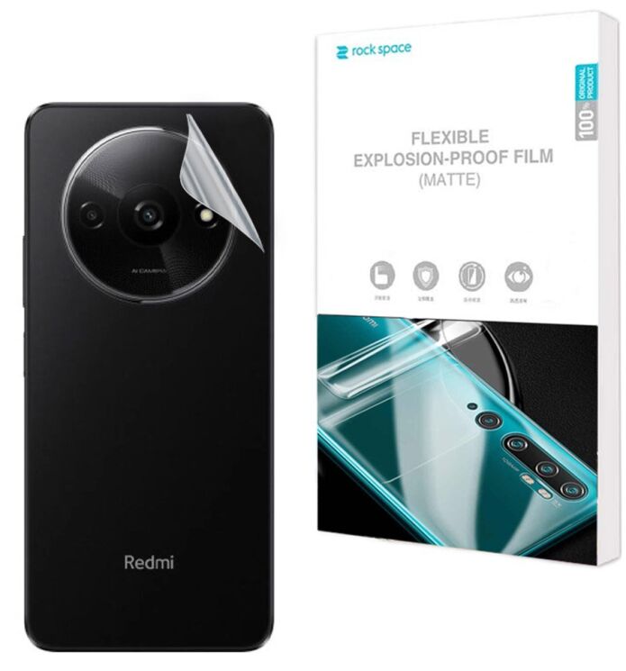 Антиблікова плівка на задню панель RockSpace Explosion-Proof Matte для Xiaomi Redmi A3: фото 1 з 9