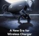 Автомобільний тримач із бездротовою зарядкою Baseus LightChaser Series (C40355901111-00) - Black (982124B). Фото 9 з 17