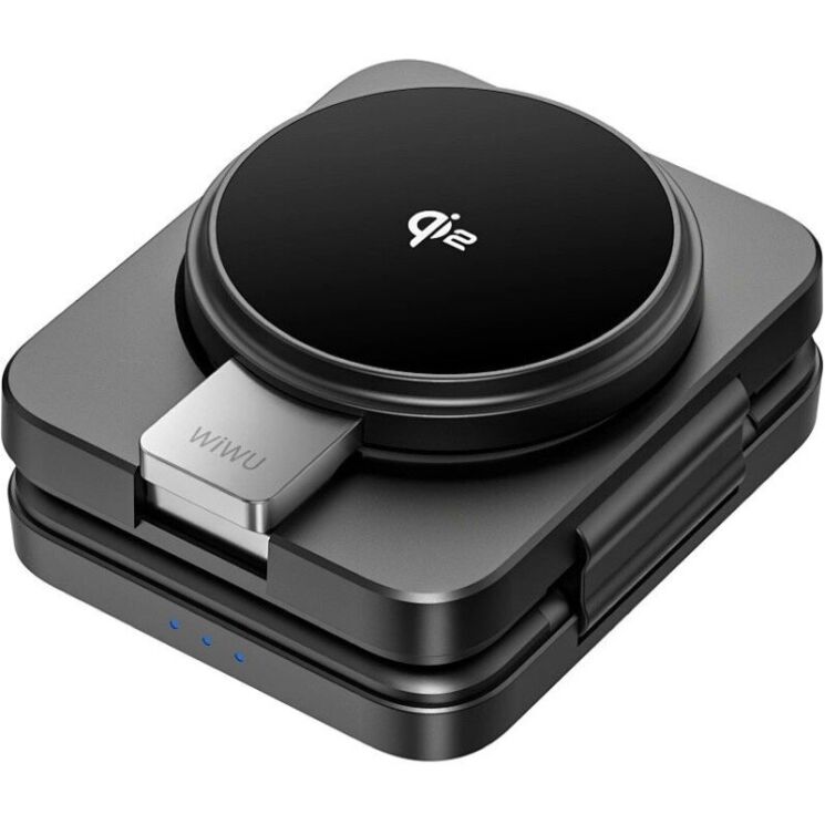 Беспроводное зарядное устройство WIWU Wi-W028 QI2 3 in 1 (15W) - Black: фото 3 из 5