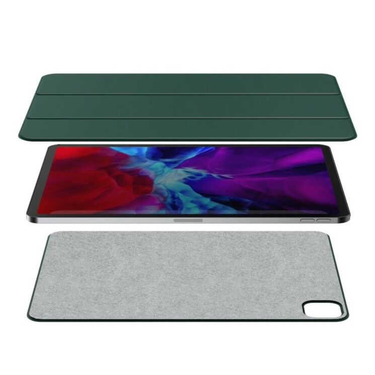 Чохол BASEUS Magnetic Simplism для iPad Pro 12.9 (2020) - Blackish Green: фото 4 з 14
