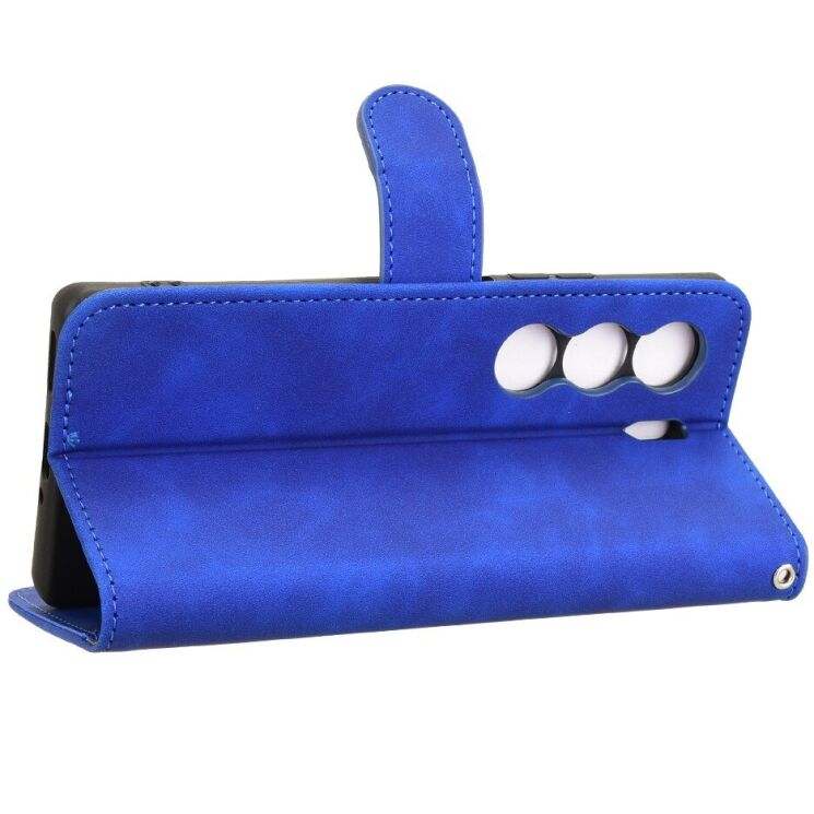 Чехол Deexe Classic Wallet для TECNO Camon 40 (CM5) - Blue: фото 3 из 6