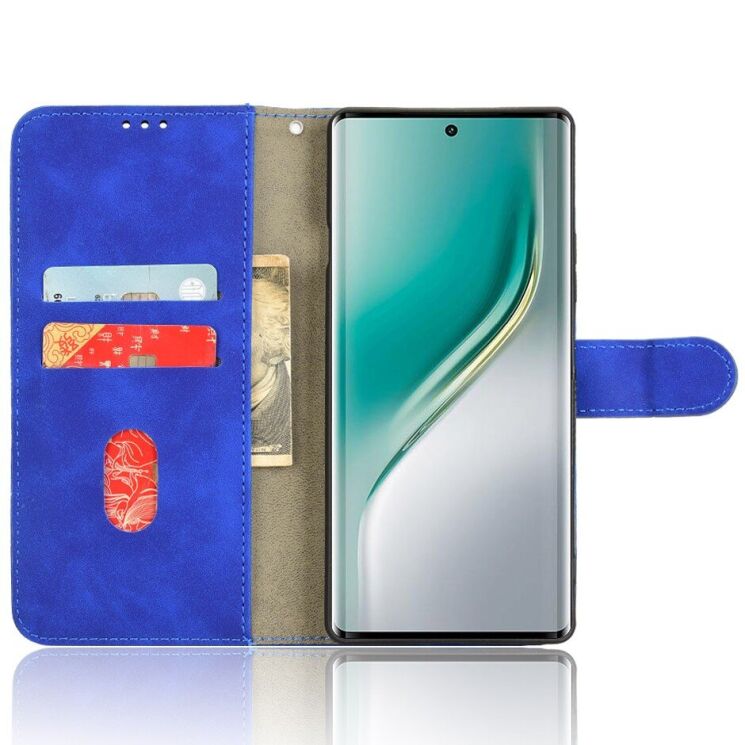 Чехол Deexe Classic Wallet для TECNO Camon 40 (CM5) - Blue: фото 2 из 6