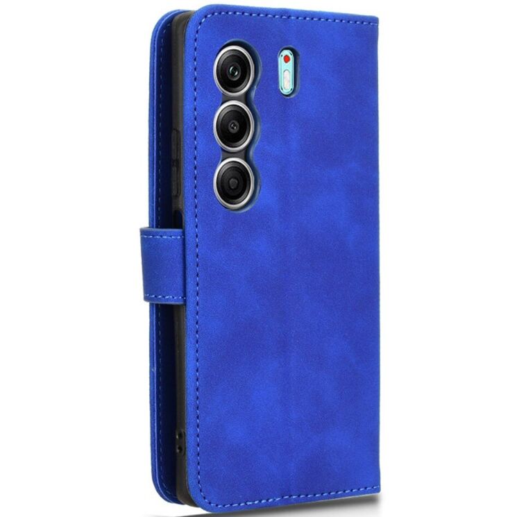 Чехол Deexe Classic Wallet для TECNO Camon 40 (CM5) - Blue: фото 5 из 6