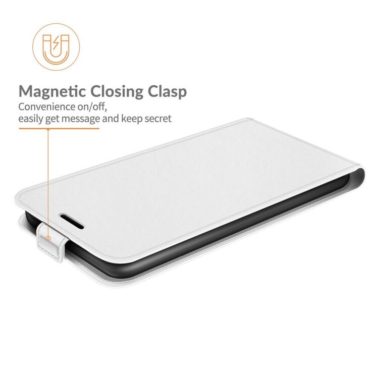 Чехол Deexe Flip Case для ZTE Blade V2020 Smart - White: фото 5 из 11