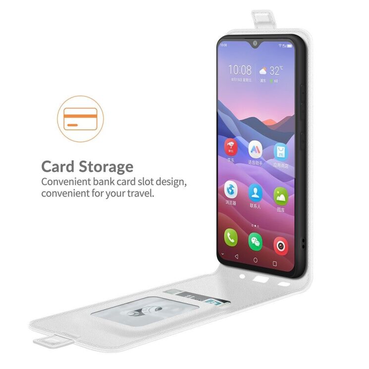 Чехол Deexe Flip Case для ZTE Blade V2020 Smart - White: фото 4 из 11