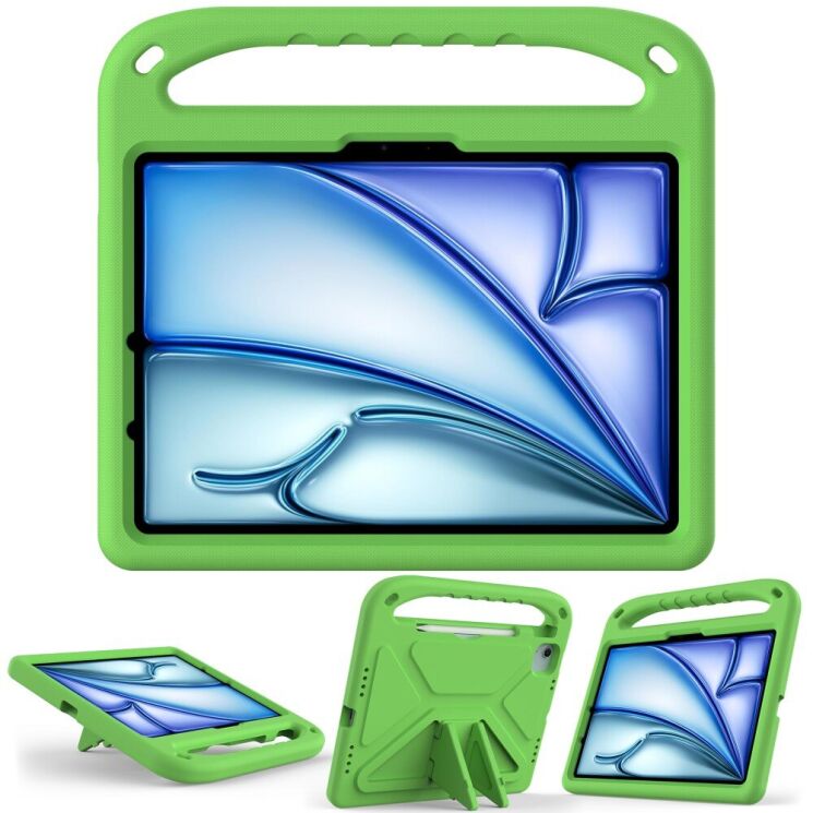 Чехол Deexe KickStand Cover для Apple iPad Pro 11 (2024) / Air 11 (2024) - Green: фото 3 из 7