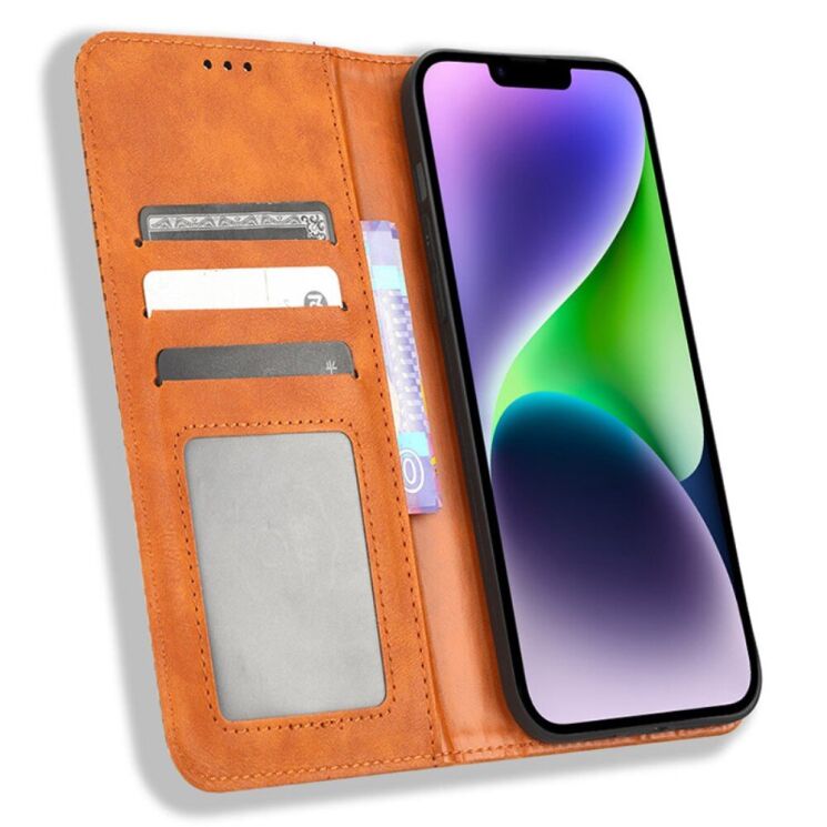 Чохол Deexe Retro Style для Apple iPhone 15 - Brown: фото 2 з 6