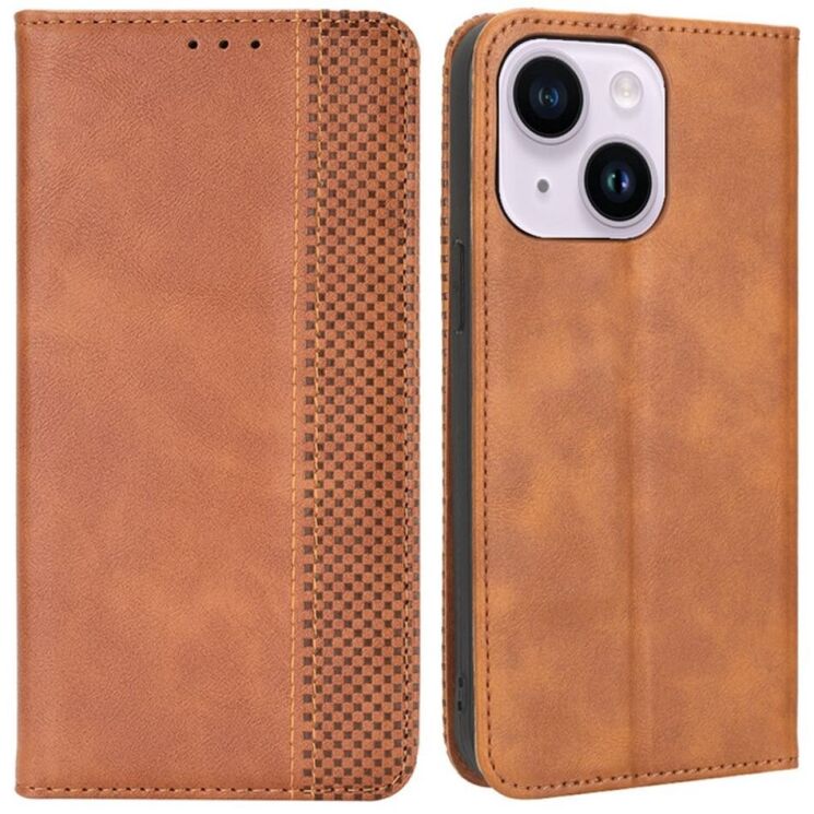 Чохол Deexe Retro Style для Apple iPhone 15 - Brown: фото 1 з 6