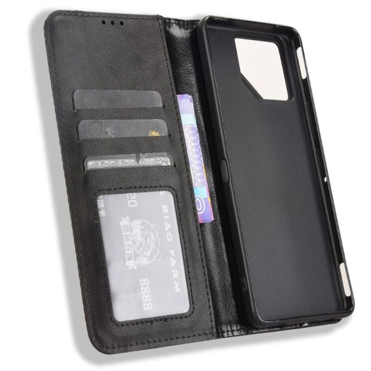 Чохол Deexe Retro Style для ASUS ROG Phone 9 / 9 Pro - Black: фото 2 з 7