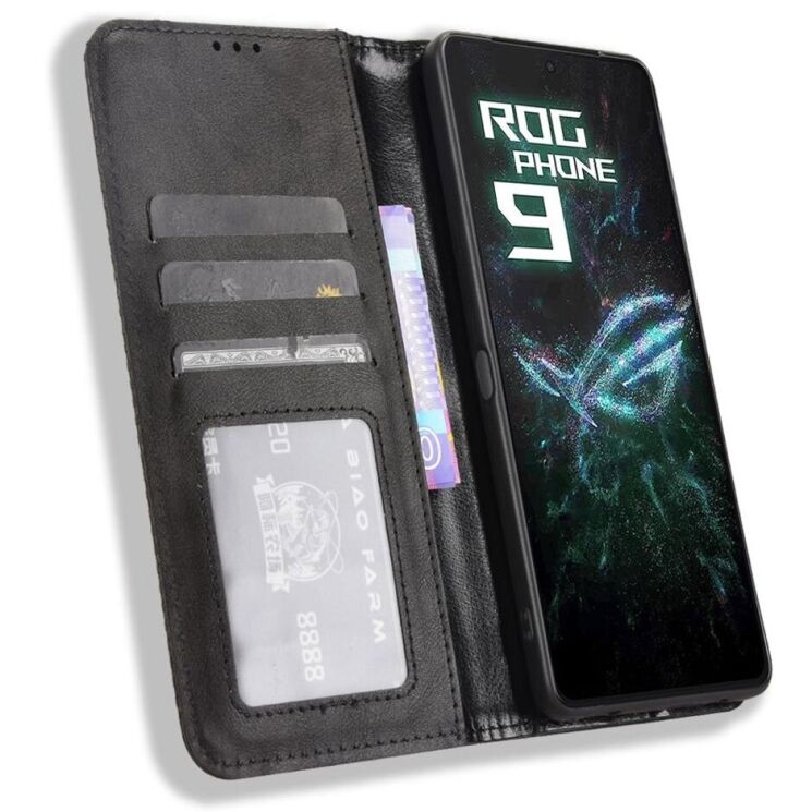Чохол Deexe Retro Style для ASUS ROG Phone 9 / 9 Pro - Black: фото 3 з 7