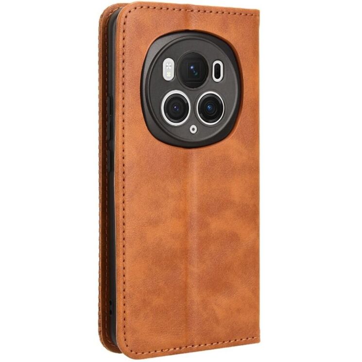 Чохол Deexe Retro Style для Honor Magic 6 Pro - Brown: фото 6 з 7