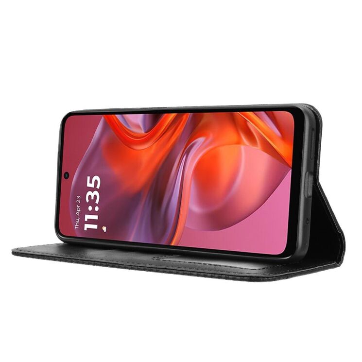 Чохол Deexe Retro Style для Motorola Moto G05 / Moto E15 - Black: фото 3 з 7