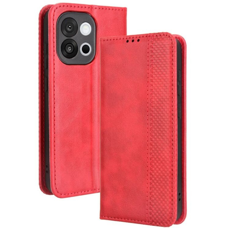Чохол Deexe Retro Style для OnePlus 13T - Red: фото 1 з 19