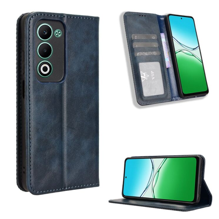 Чохол Deexe Retro Style для OPPO A5 - Blue: фото 2 з 16