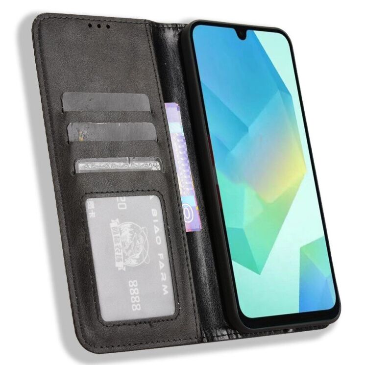 Чохол Deexe Retro Style для Samsung Galaxy A16 (A165) / Galaxy A26 (A266) / Galaxy A17 (A176) - Black: фото 6 з 19